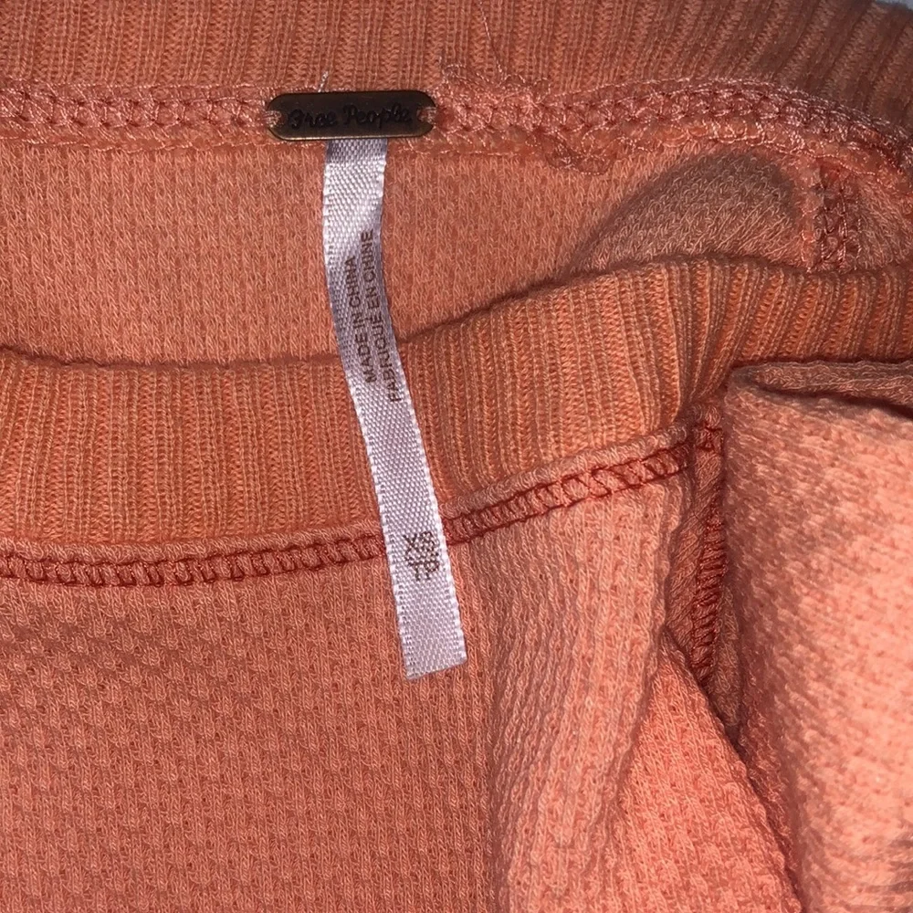 Free People In The Mix Jacquard Cuff Top In Desert Orange